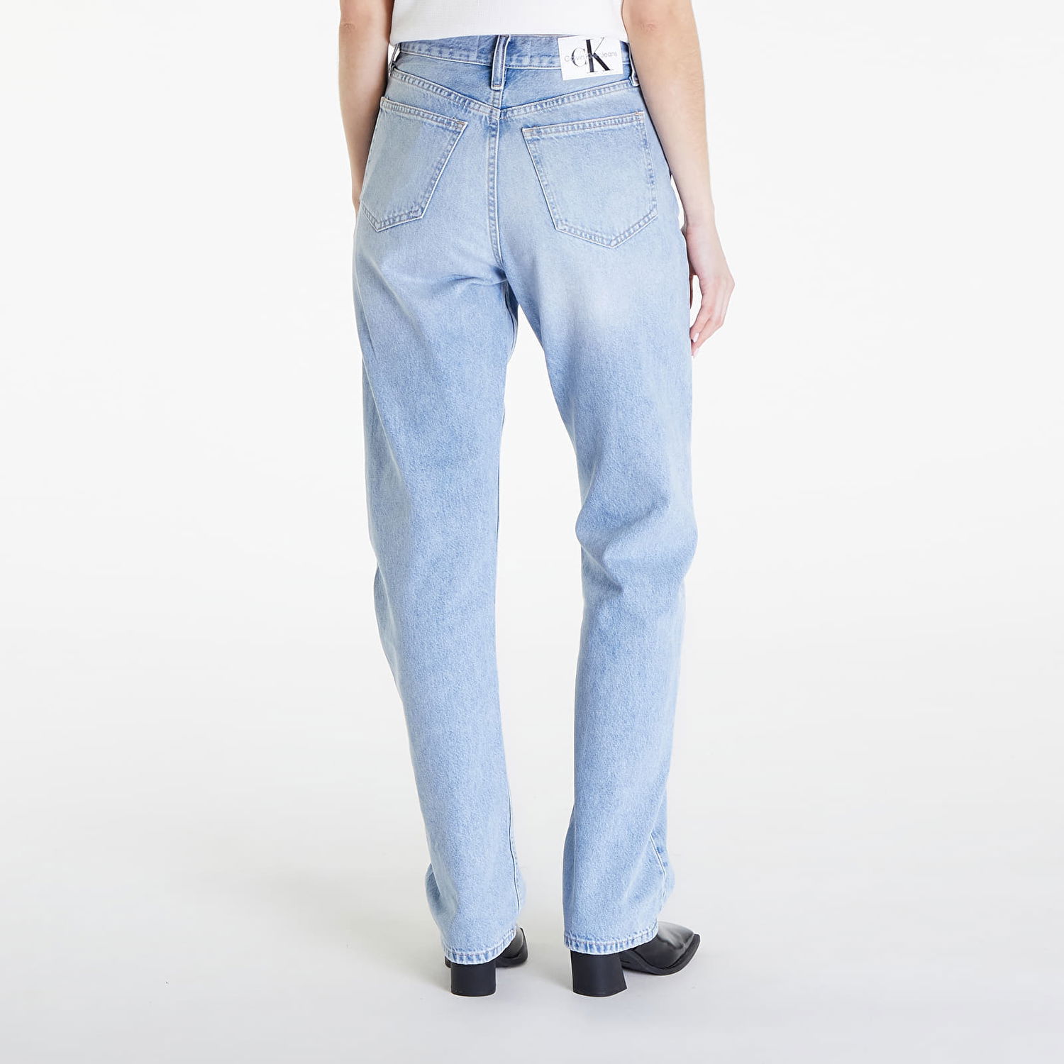 Дънки CALVIN KLEIN Jeans High Rise Straight Jeans Denim Light Синьо | J20J222779 1AA, 1