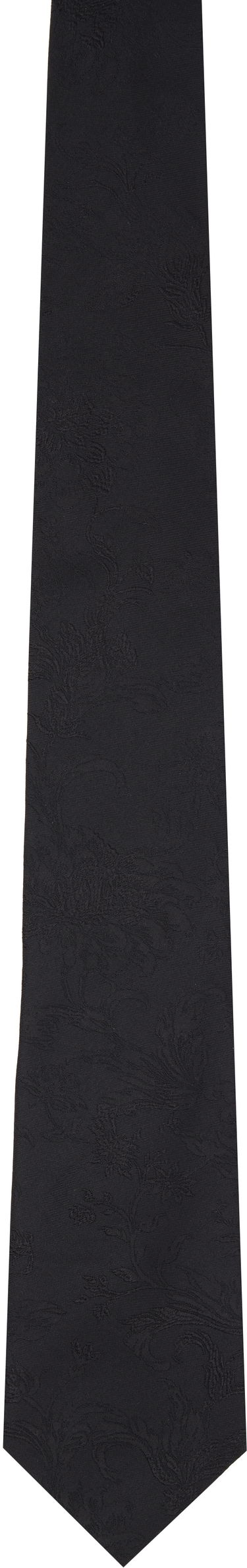 Колани Dries Van Noten Dries Van Noten Jacquard Silk Tie Черно | 251-021602-1903, 0
