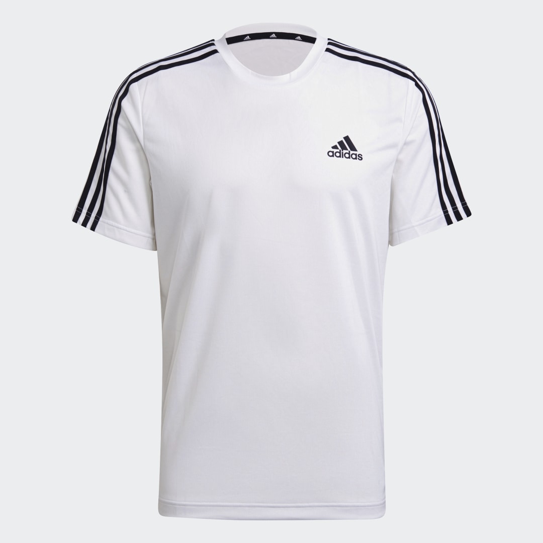 Тениска adidas Performance AEROREADY Designed to Move Sport 3-Stripes Бяло | GM2156, 1