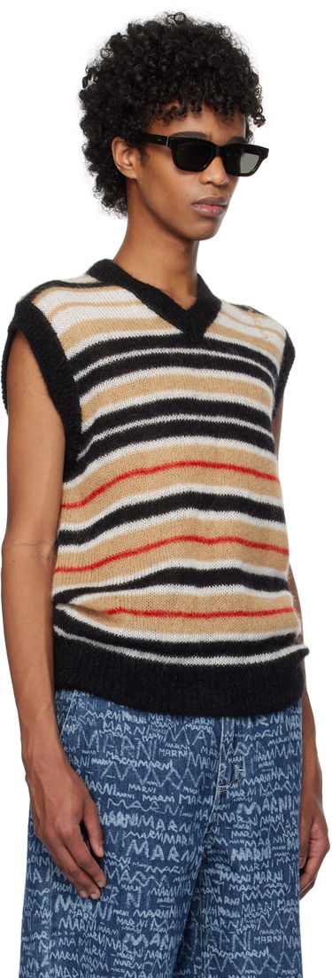 Пуловер Marni Marni Striped Fuzzy Vest Многоцветен | CVMG0136Q0 UFU178, 1