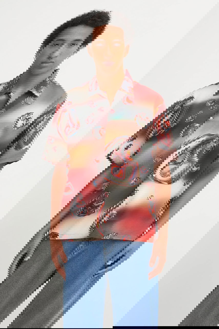 Риза Carhartt WIP Short Sleeve Solar Chrome Relaxed Fit Classic Collar Shirt Многоцветен | I035155.32LXX, 0