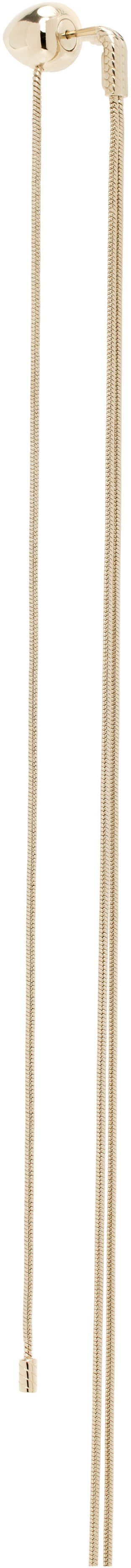 Колие Alaïa ALAÏA Double Strand Earrings Металик | AA2B144LA006, 1