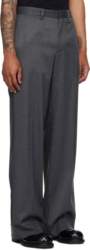 Панталони Maison Margiela MM6 Maison Margiela Rolled Cuff Trousers Сиво | SH0KA0047 S47848, 1