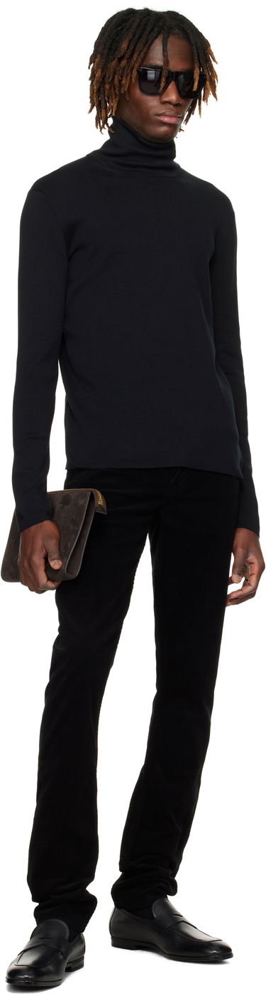 Пуловер Tom Ford TOM FORD Cotton Turtleneck Черно | KRL040-YMC033S25, 3