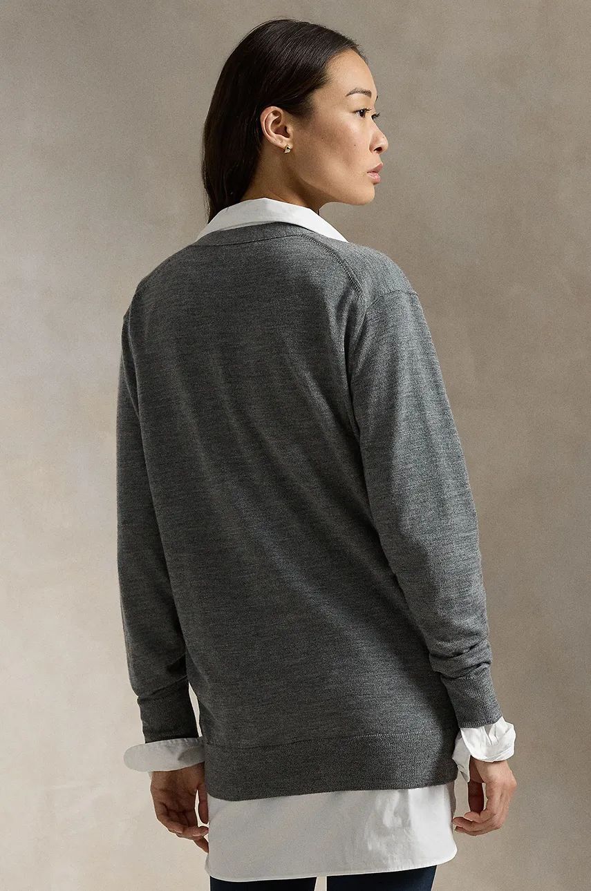 Пуловер Polo by Ralph Lauren Wool Cardigan Сиво | 211956233, 1