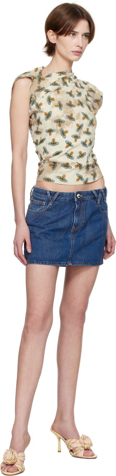 Пола Vivienne Westwood Vivienne Westwood Denim Miniskirt Синьо | 19030012-W014L-, 3