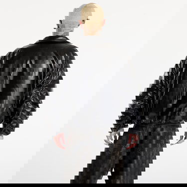 Яке бомбър MISBHV Faux Leather Puffer Bomber Jacket Black Черно | 251M427, 4