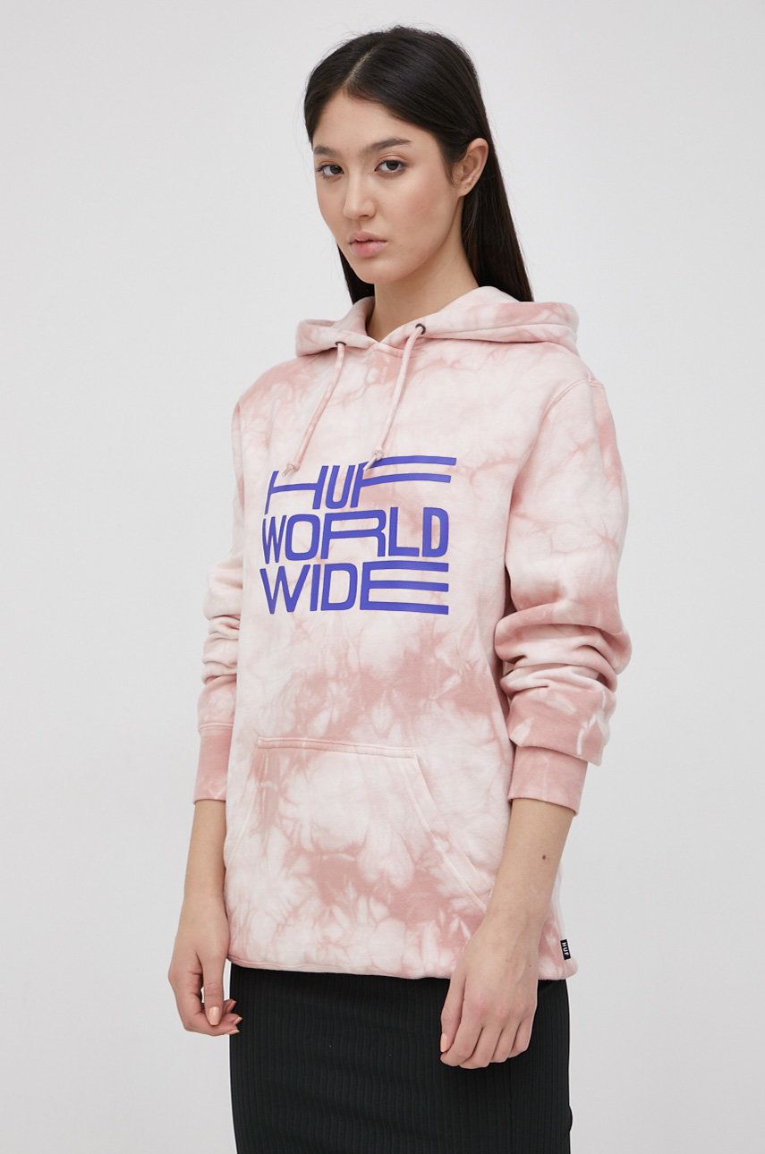 Суитчър HUF Hoodie Розово | pf00386, 0