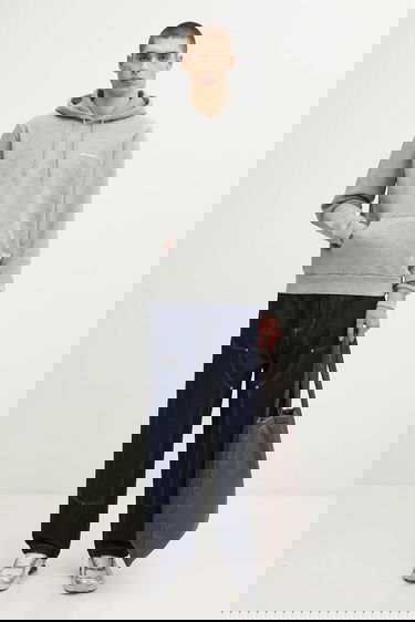 Суитчър Carhartt WIP WIP Cotton Hooded Script Embroidery Sweatshirt Сиво | I035392.00DXX, 4