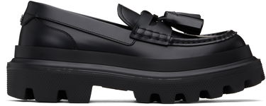 Кецове и обувки Dolce & Gabbana Brushed Calfskin Loafers Черно | A30262AB640, 0