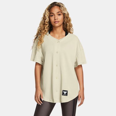 Тениска Under Armour Project Rock Easy Go Over Shirt für Damen Silt Бежово | 1382707-273, 0