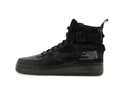 Кецове и обувки Nike SF Air Force 1 Mid Black Cargo Khaki Черно | AA7345-001