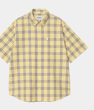 Риза Carhartt WIP Carhartt WIP S/S Niven Check Shirt Жълто | I034542_18, 0