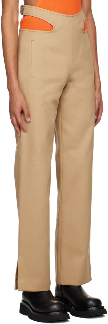 Панталони Dion Lee Dion Lee Y-Front Buckle Trousers Бяло | C2099R23, 4