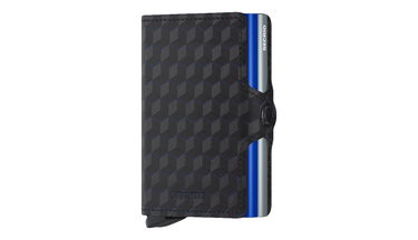 Портфейл Secrid Optical Patterned Wallet Черно | TOP-Titanium-Blue, 4