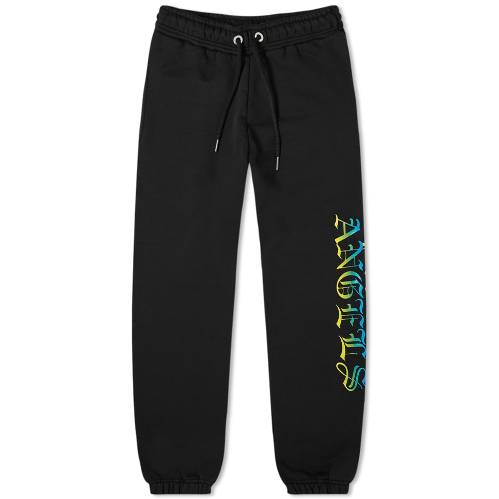 Спортни панталони Palm Angels Hue Gothic Logo Sweat Pant Черно | PMCH011R21FLE0031084, 0