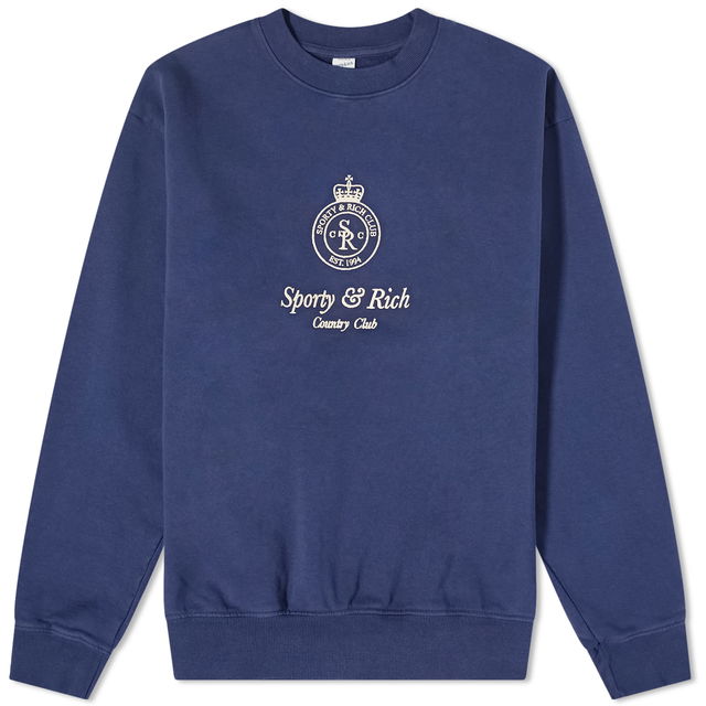 Crown Embroidered Crew Sweat