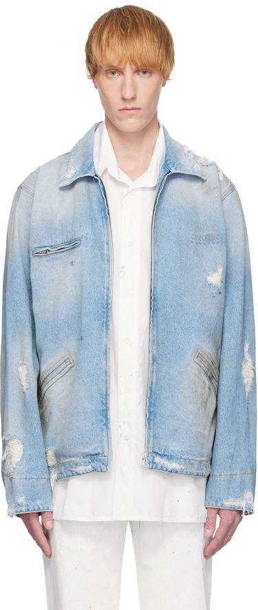 Яке Maison Margiela MM6 Maison Margiela Distressed Denim Jacket Синьо | SH2AM0030 M30018, 0