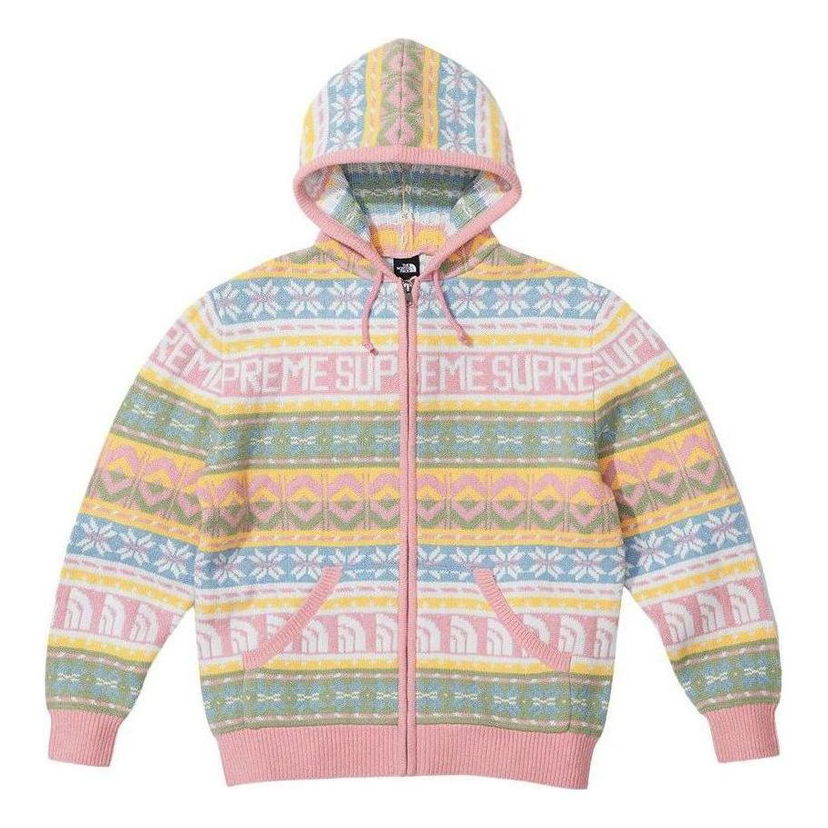 Пуловер Supreme Supreme x The North Face Zip Up Hoodie Розово | SUP-FW22-762