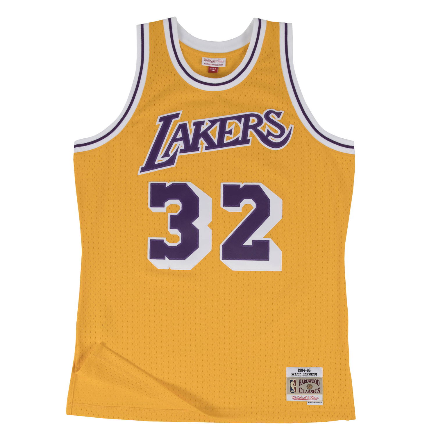 Фланелка Mitchell & Ness NBA Swingman Jersey Los Angeles Lakers Magic Johnson Жълто | SMJYGS18175-LALLTGD84EJH, 0