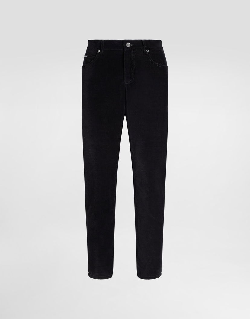Панталони Dolce & Gabbana Dolce & Gabbana Cotton And Cashmere Regular Trousers Черно | GYJCCTGJ589N0000
