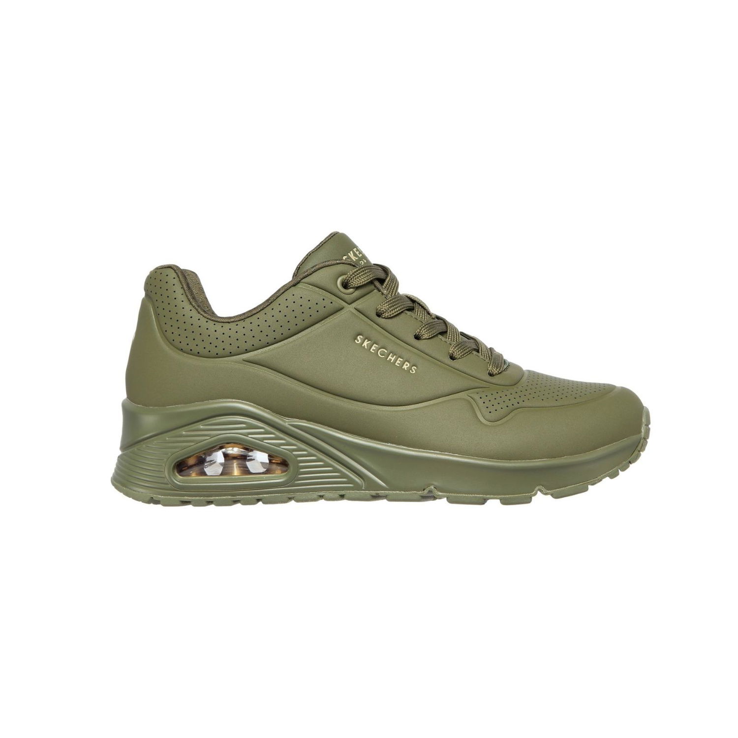 Кецове и обувки Skechers Uno Зелено | 73690-OLV, 0
