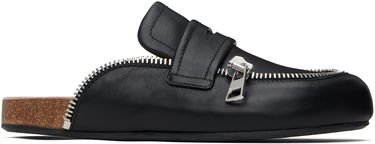 Кецове и обувки JW Anderson Leather Biker Slip-on Loafers Черно | LF0071-LA0268, 0