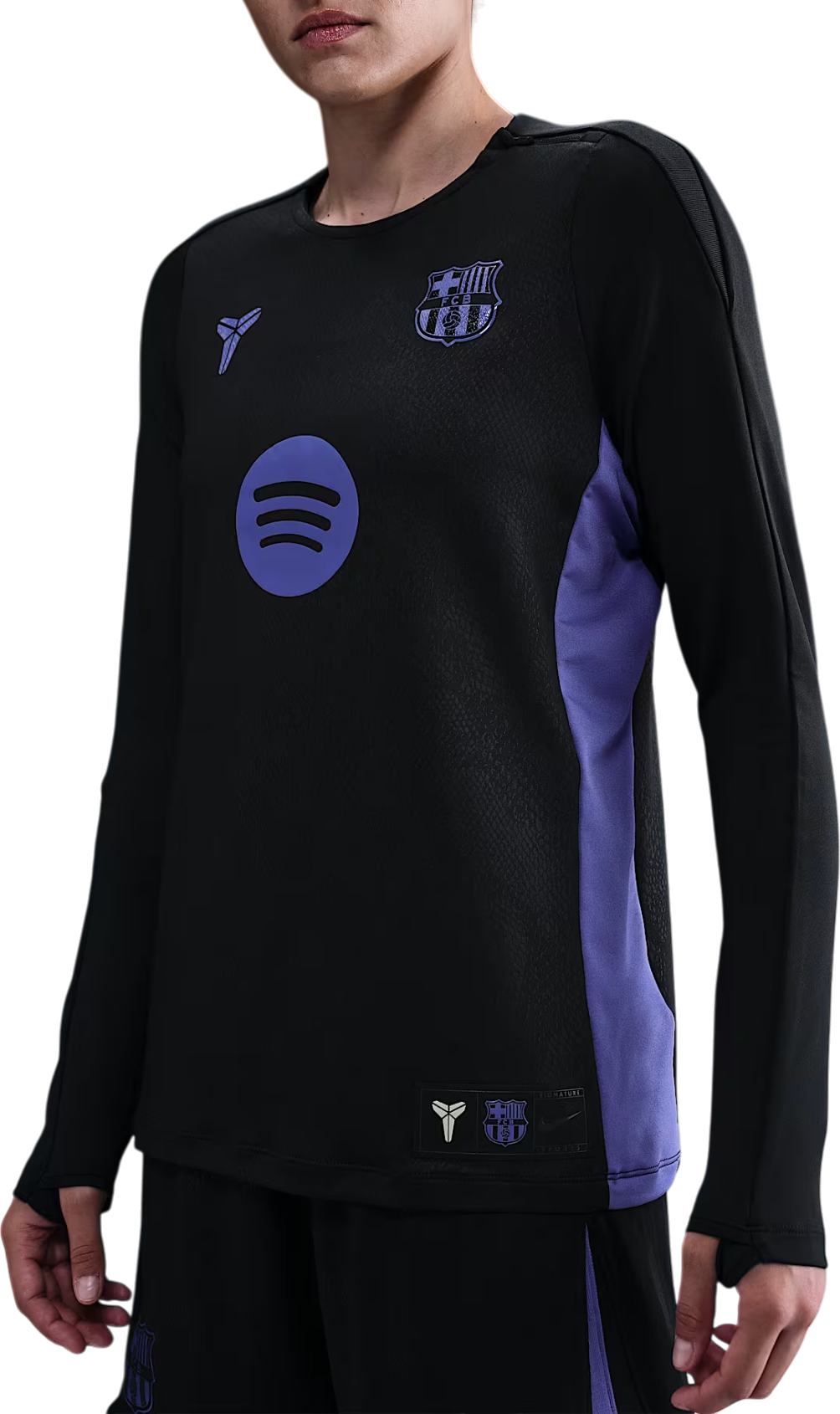 Тениска Nike Kobe x FC Barcelona Strike Pre-Match Drill Top Черно | hq0484-011, 0
