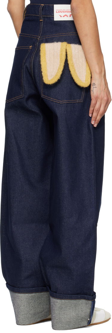 Дънки Charles Jeffrey Loverboy Loose Fit Pocket Waisted Jeans Тъмно синьо | 52040201, 2