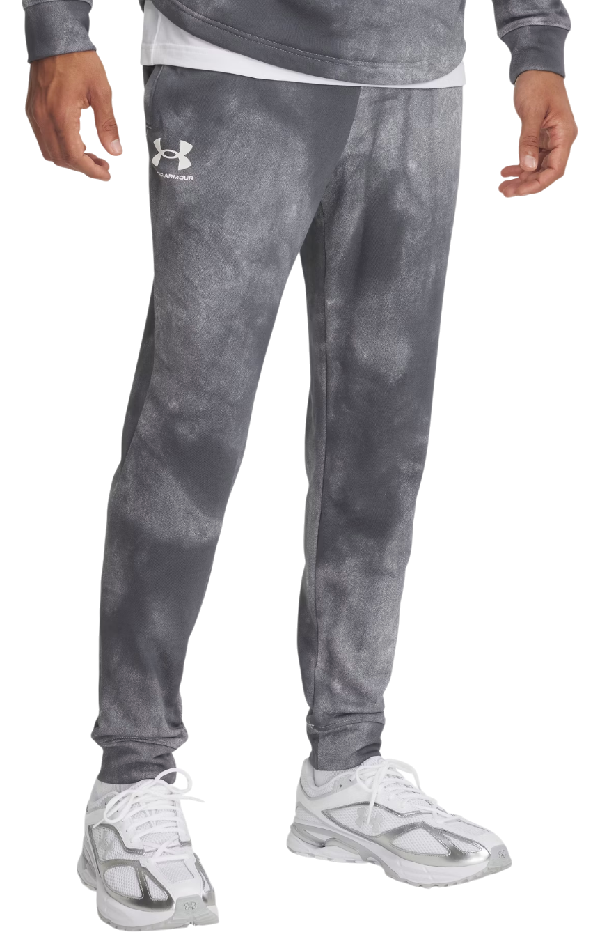 Спортни панталони Under Armour Rival Terry AOP Joggers Сиво | 1390143-025, 0