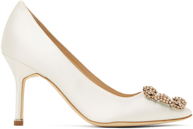 Manolo Blahnik Hangisi Satin Pumps
