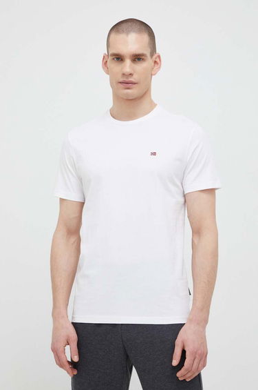Тениска Napapijri Tee Бяло | NP0A4H8D0021, 0