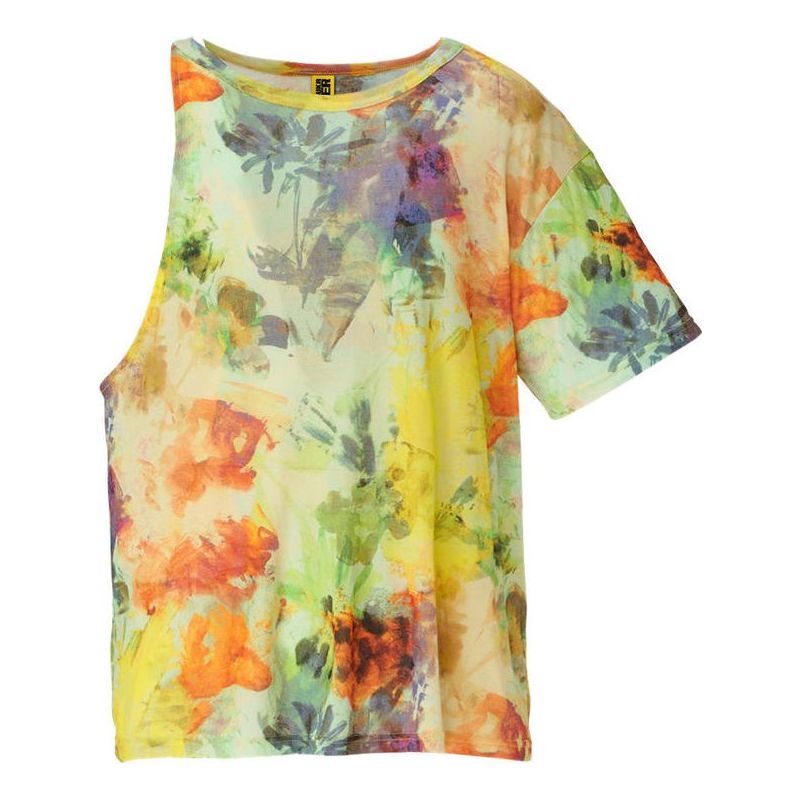 Тениска Onitsuka Tiger Floral Print One-Shoulder T-Shirt Многоцветен | 2183B259-700