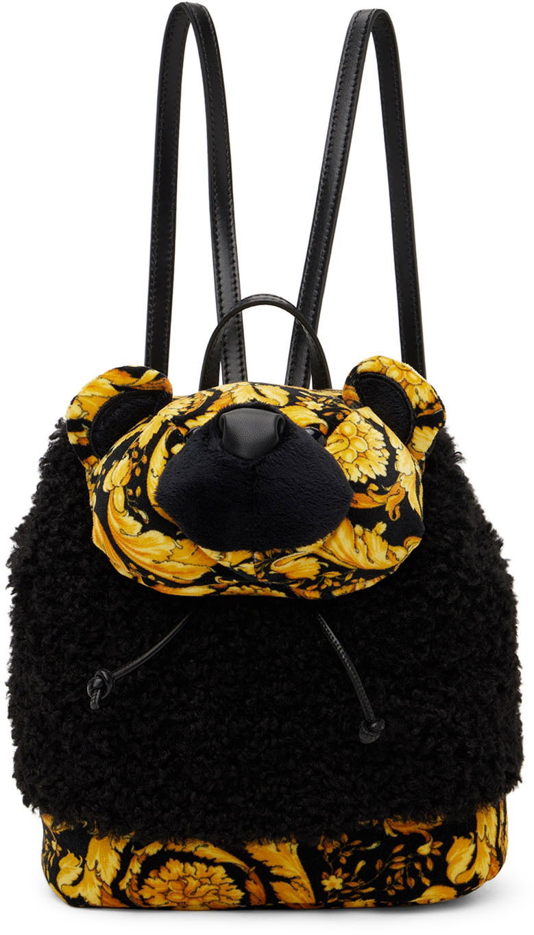 Раница Versace Versace Barocco Teddy Fleece Backpack Черно | 1006508_1A04518_5B00V, 0