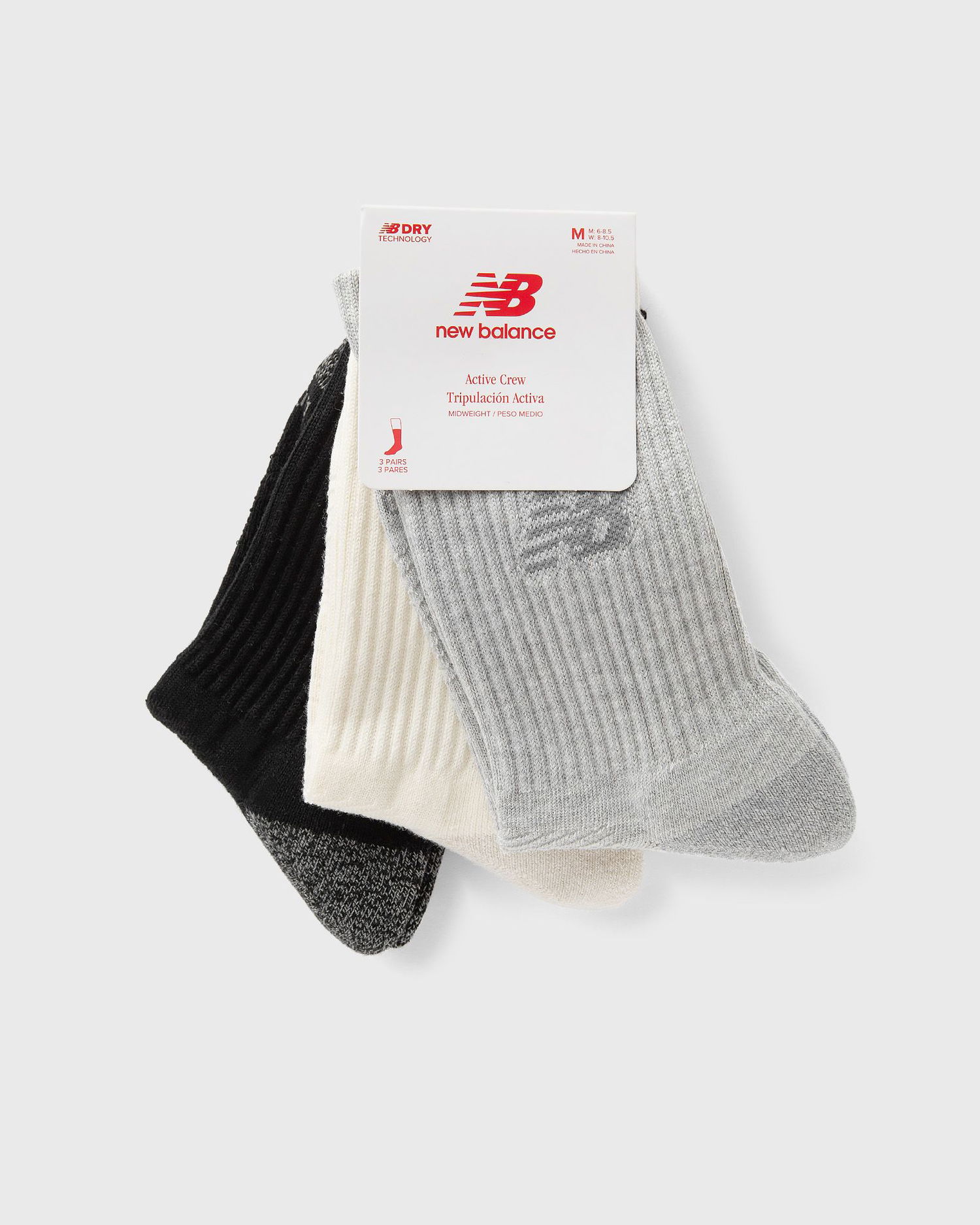 Чорапи New Balance Midweight Active Crew Socks - 3 Pairs Многоцветен | LAS35203-AS1, 0