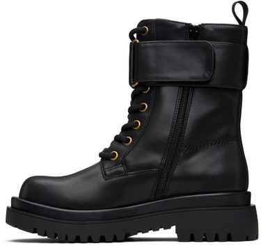Кецове и обувки Versace Versace Jeans Couture Logo Hardware Boots Черно | E79VA3S64_E71570, 2