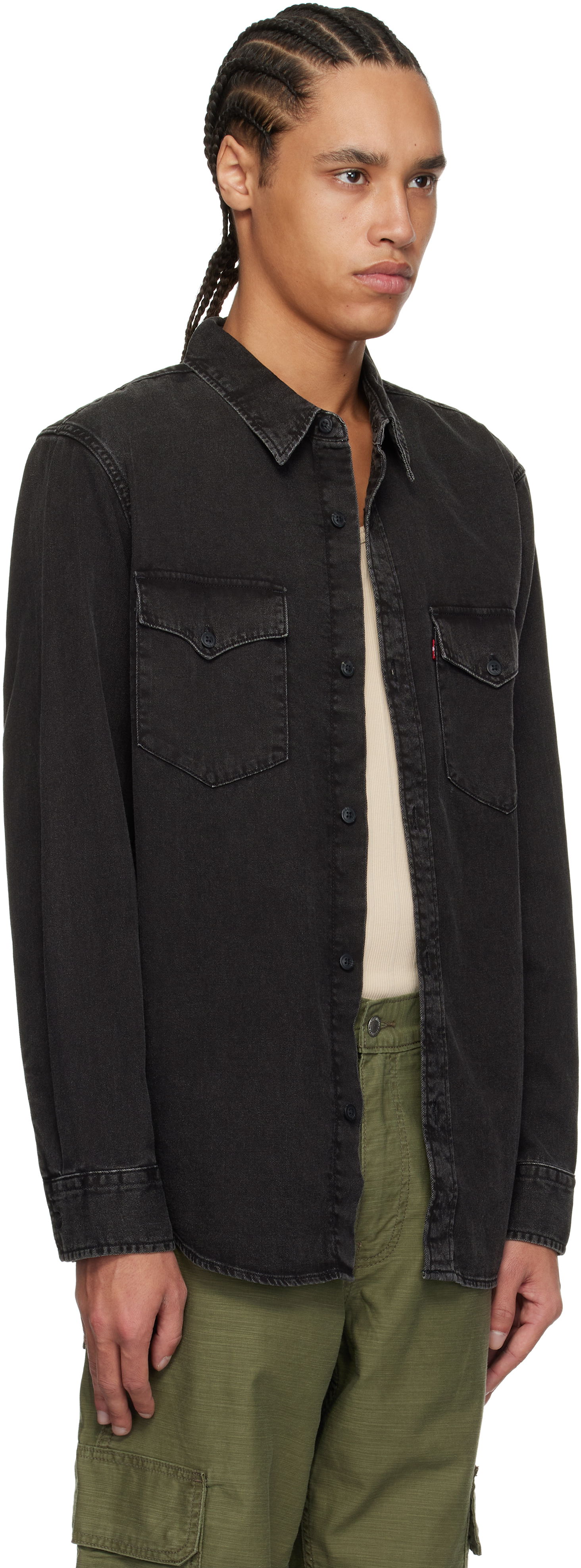 Риза Levi's Relaxed Fit Western Shirt Черно | A1919-0054, 0