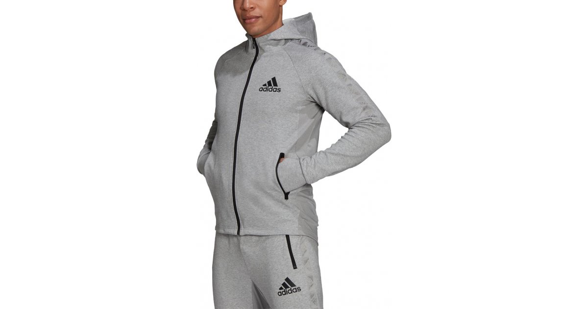 Суитчър adidas Originals Motion FZ Hoodie Сиво | h28797, 1
