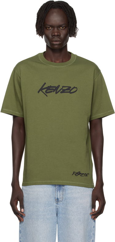Тениска KENZO Kenzo Paris Futura 2000 Edition Cotton T-Shirt Зелено | FF65TS2524SG, 0