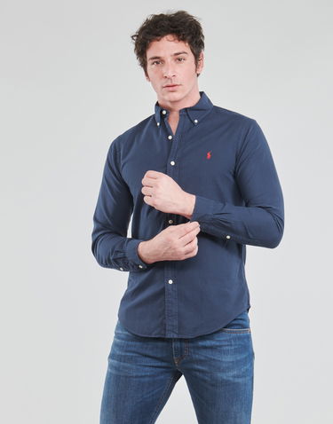 Риза Polo by Ralph Lauren Long Sleeve Shirt Тъмно синьо | 710723610003-NOOS, 1