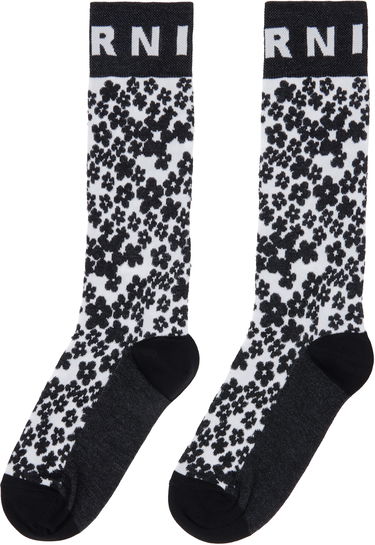 Чорапи Marni Marni Flower Intarsia Socks Черно | SKMC0205Q0 UFC184, 1