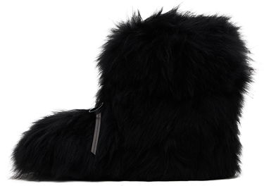 Палта We11done We11done Fur Moccasin Boots Черно | WD-AO2-24-459-W-BK, 2