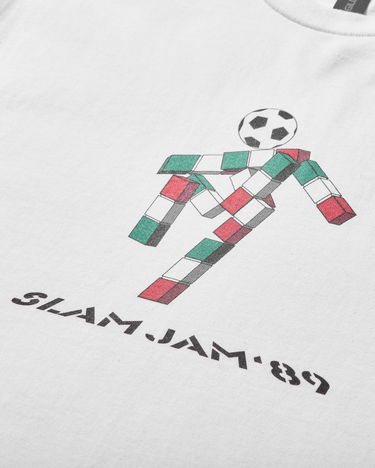 Тениска Slam Jam 90 Ciao Mascotte T-Shirt Бяло | F24ITALIA90SJ 1, 3