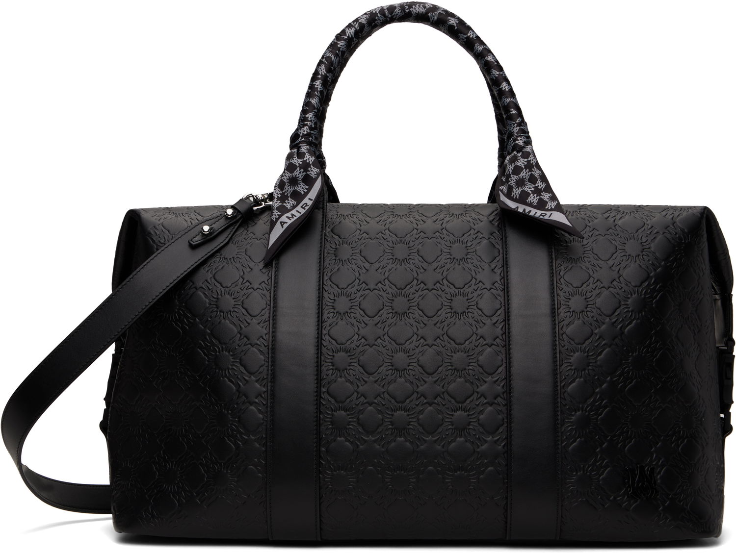 Чанта за пътуване AMIRI 'MA' Quad Embossed Leather Duffle Bag Черно | AMBGTH1006, 0