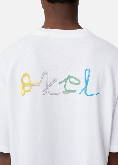 Тениска AXEL ARIGATO Paper Clip T-Shirt Бяло | A3446001, 6