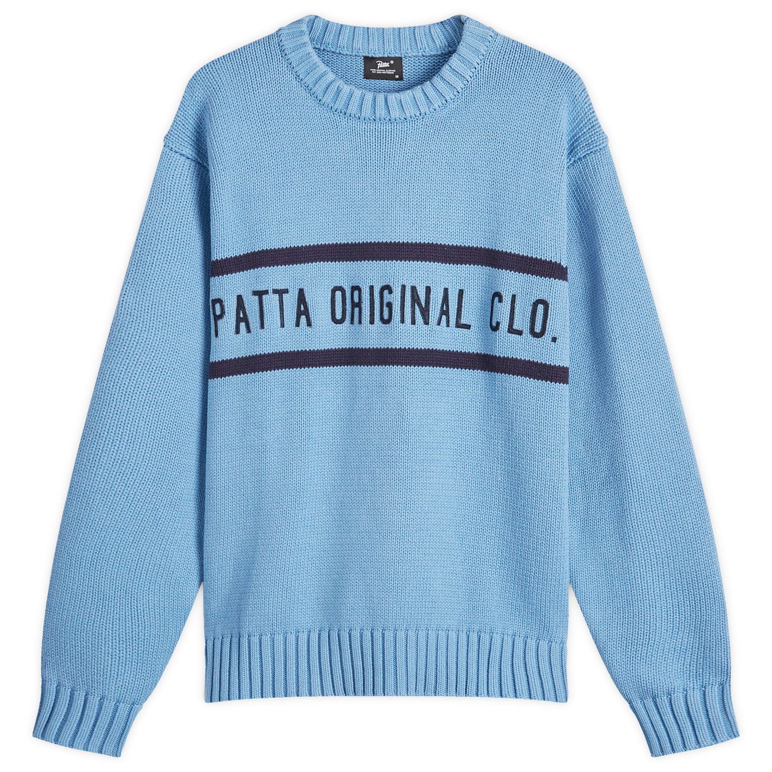 Пуловер Patta Knitted Jumper Dusty Blue Small Синьо | POC-AW24-7000-324-0341-144, 0