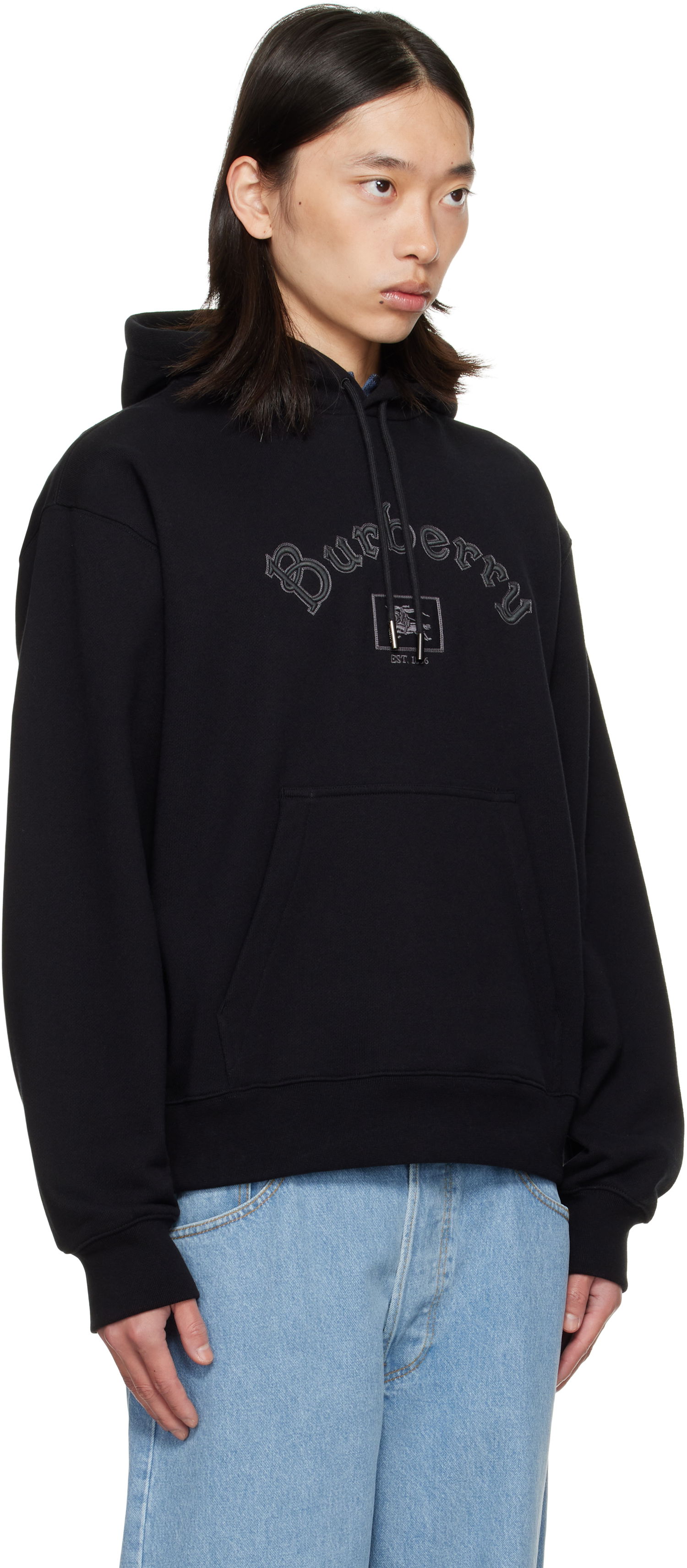 Суитчър Burberry Burberry Gothic Logo Hoodie Черно | 8116111, 1