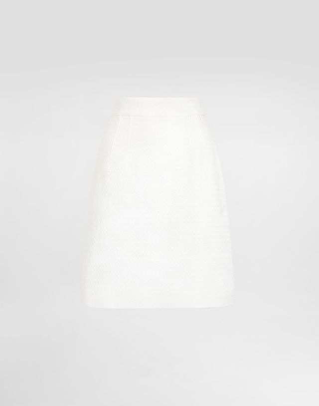 Dolce & Gabbana Stretch Mat Mini Skirt