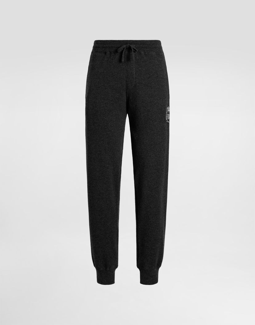 Спортни панталони Dolce & Gabbana Smooth Cashmere Trousers Сиво | GXU27ZJBWIRN1254