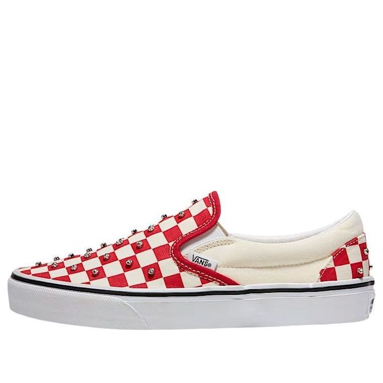 Кецове и обувки Vans Classic Slip-On Checkerboard Червено | VN000D6YIZQ, 0
